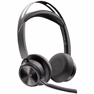 Навушники Poly Voyager Focus 2 MS Stereo USB-C + USB-C/A Adapter + Charging Stand Black (9T9J6AA)