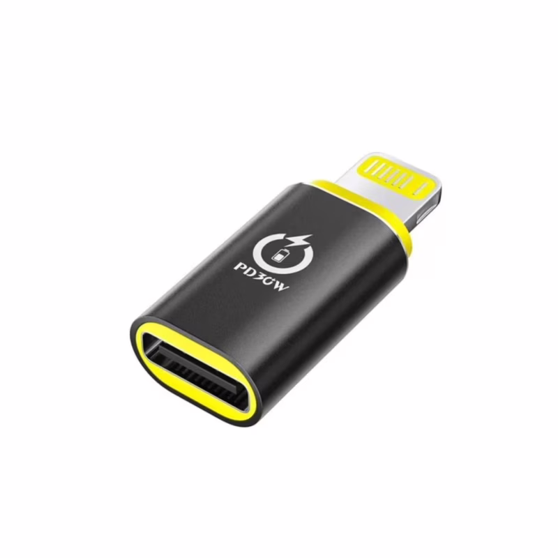 Перехідник USB-C F to Lightning M 30W black XoKo (AC-033)