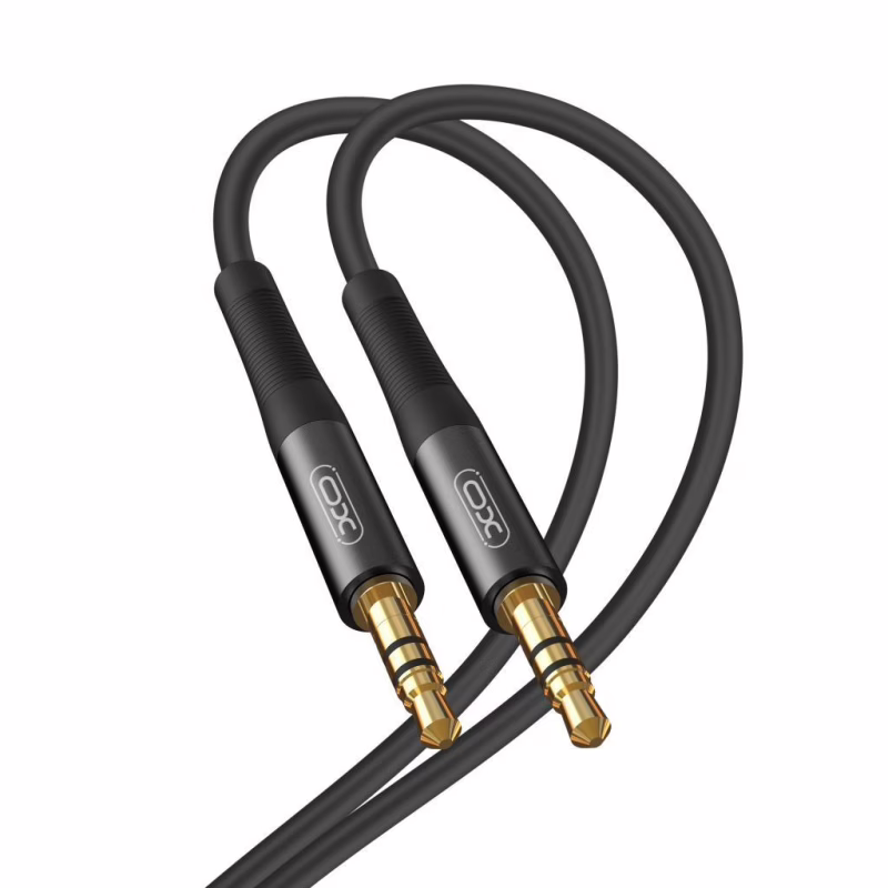 Кабель мультимедійний 3.5mm M to 3.5mm M 1.0m black XO (NBR175A-BK)