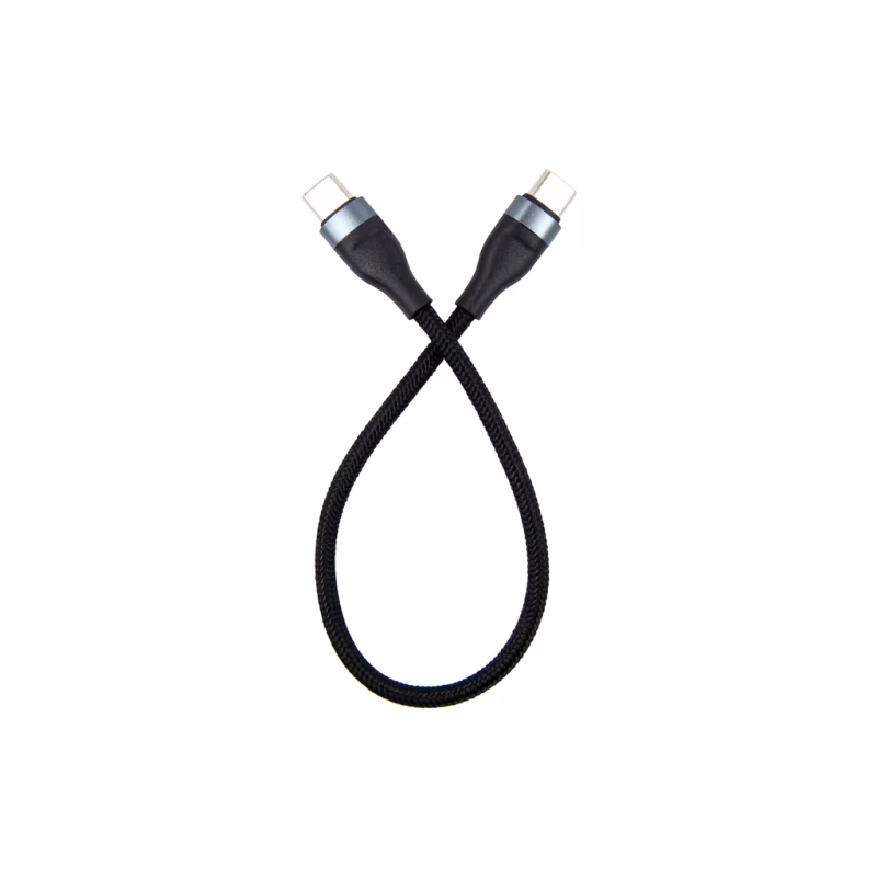 Дата кабель USB-C to USB-C 0.25m black Dengos (NTK-TC-TC-SHRT-BLACK)