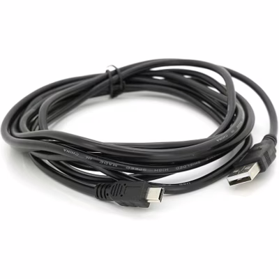 Дата кабель USB 2.0 AM to Mini 5P 3.0m black Voltronic (YT-C/AM-3MnB/5446)
