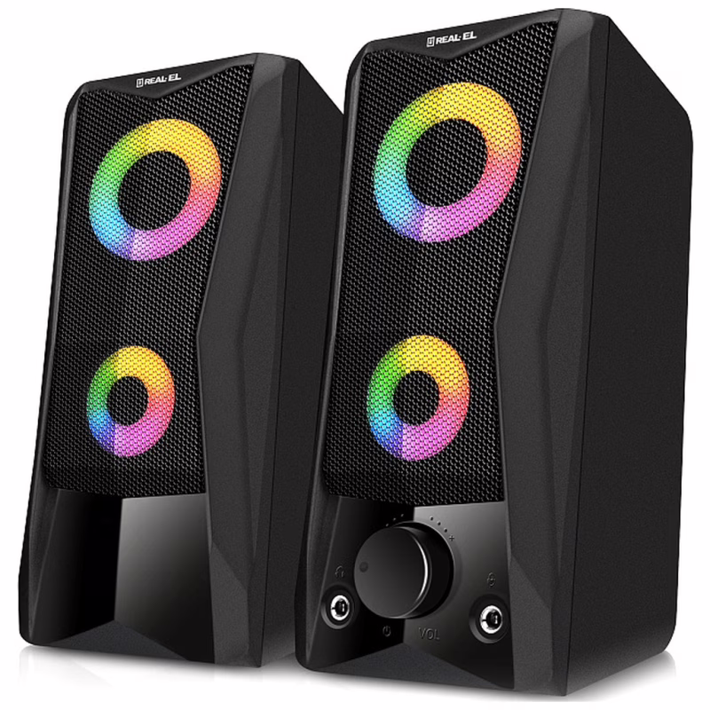 Акустическая система REAL-EL S-107 USB Black (EL121100017)