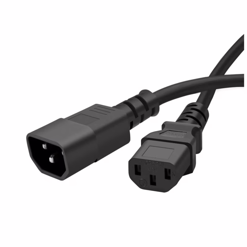 Кабель живлення C13 to C14 1.8m black ColorWay (CW-CBP087-BK)