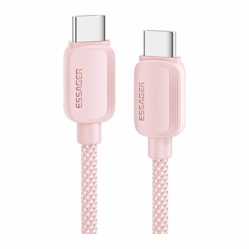 Дата кабель USB-C to USB-C 1.0m 100W pink Essager (EXCTT1-WL04-P)