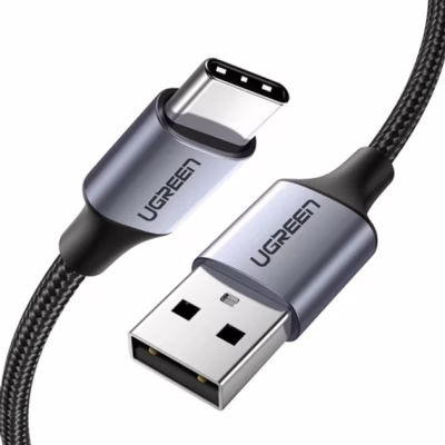 Дата кабель USB 2.0 AM to USB-C 0.5m 3A US288 black Ugreen (60125)