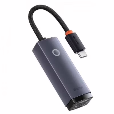 Адаптер USB-C to RJ45 Ethernet 1000Mbps Lite Series Baseus (WKQX000313)