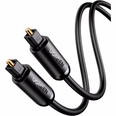 Кабель мультимедійний Optical Toslink 1.5m AV122 black Ugreen (70891)