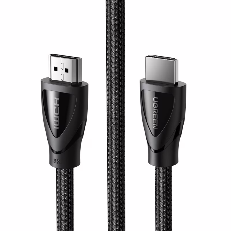 Кабель мультимедійний HDMI M to HDMI M 1.5m braided HD140 black Ugreen (80402)