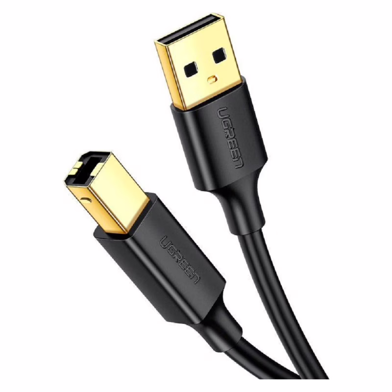 Кабель для принтера USB 2.0 AM/BM 2.0m black Ugreen (20847)