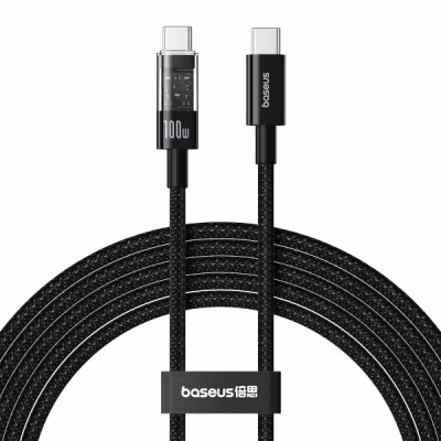 Дата кабель USB-C to USB-C 2.0m 100W (20V/5A) black Baseus (P10373000111-01)