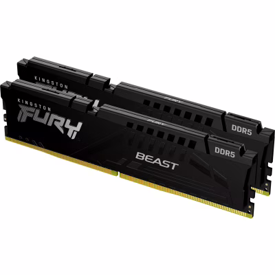 Модуль пам'яті для комп'ютера DDR5 64GB (2x32GB) 6000 MHz Beast EXPO Black Kingston Fury (ex.HyperX) (KF560C36BBE2K2-64)