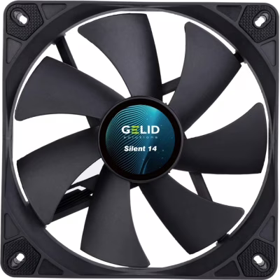 Кулер до корпусу Gelid Solutions Silent 14 Black 140 mm (FN-PX14-11)