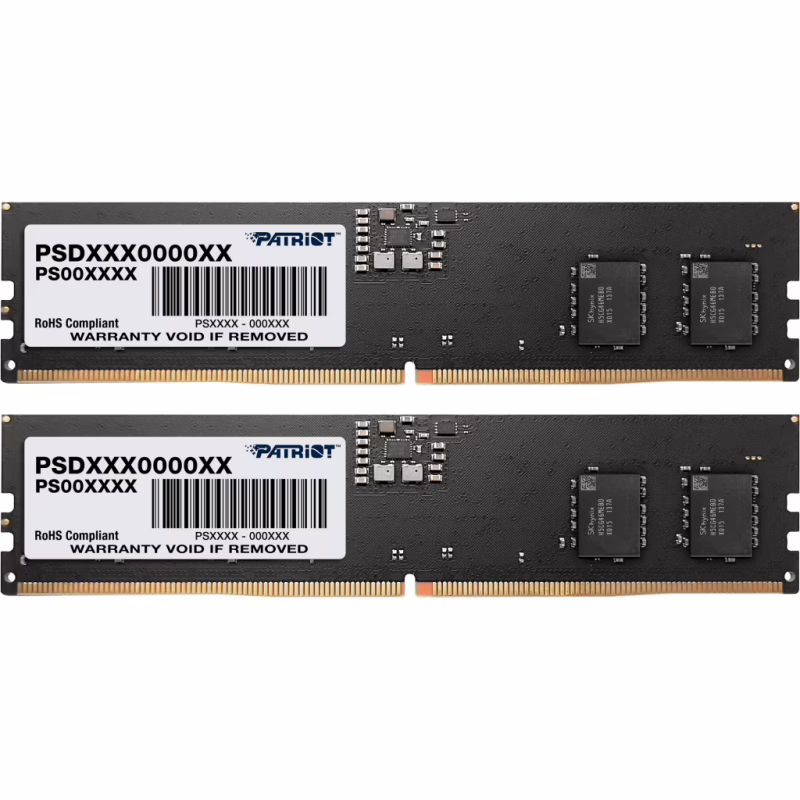 Модуль пам'яті для комп'ютера DDR5 16GB (2x8GB) 4800 MHz Signature Line Patriot (PSD516G4800K)