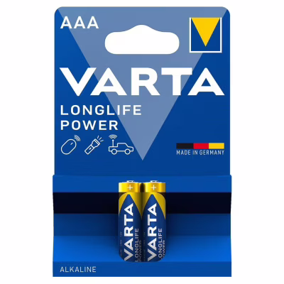 Батарейка Varta AAA Longlife Power лужна * 2 (04903121412)