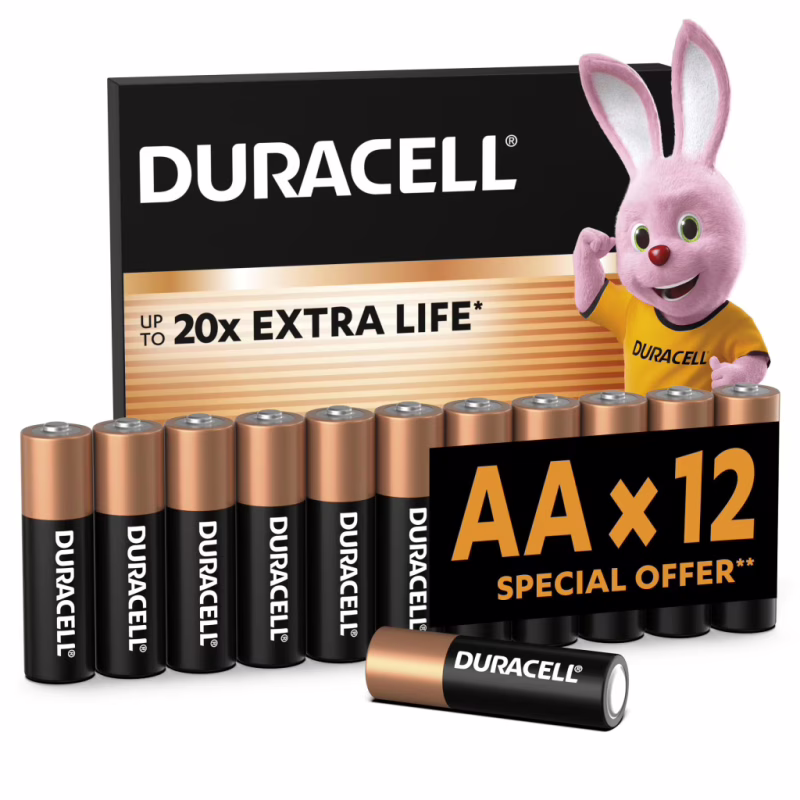 Батарейка Duracell AA лужні 12 шт. в упаковці (5000394006546 / 81551275)