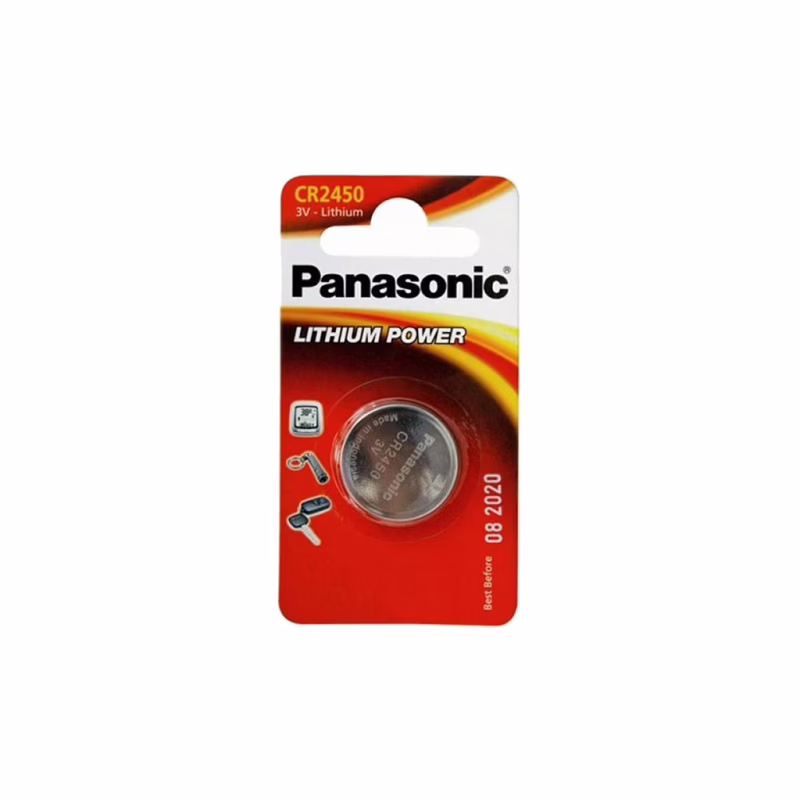 Батарейка Panasonic CR 2450 * 1 LITHIUM (CR-2450EL/1B)