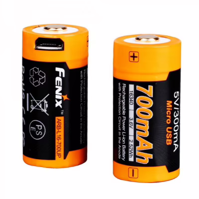 Акумулятор Fenix 16340 700 UP mAh Li-ion micro usb (ARB-L16-700UP)