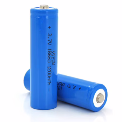 Акумулятор 18650 1200mAh, TipTop, 3.7V, Blue Vipow (ICR18650-1200mAhTT)