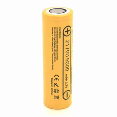 Аккумулятор 21700 5000mah, (4700-5100mah) 15A, 3.7V(2.5-4.2V), Yellow Liitokala (Lii-50E / 23384)