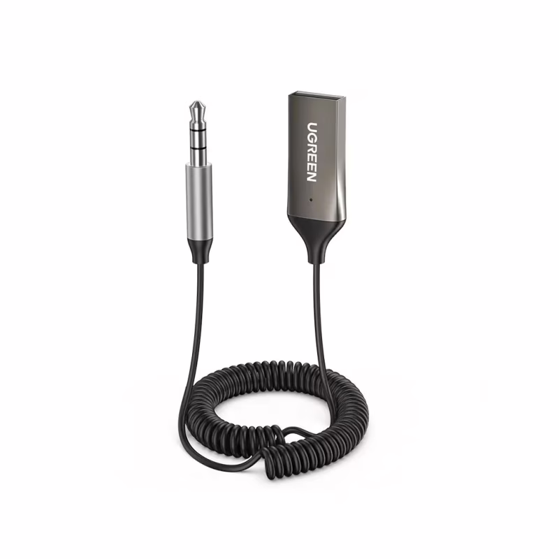 Bluetooth трансмітер Ugreen Bluetooth 5.0 Aux with mic CM309 UGREEN Black (70601)