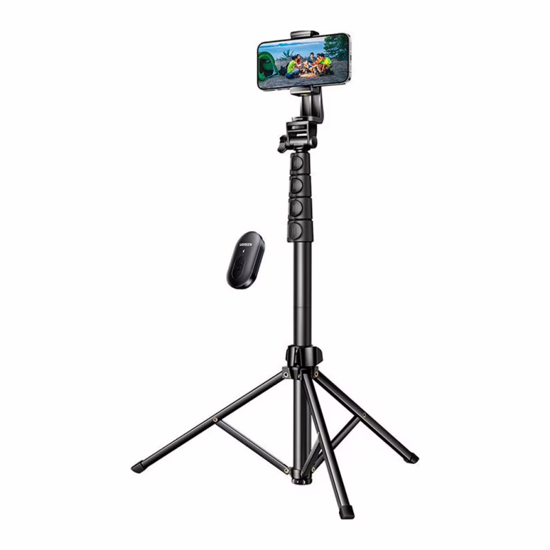 Штатив Ugreen LP680 Selfie Stick Tripod with Bluetooth Remote Black (15609)