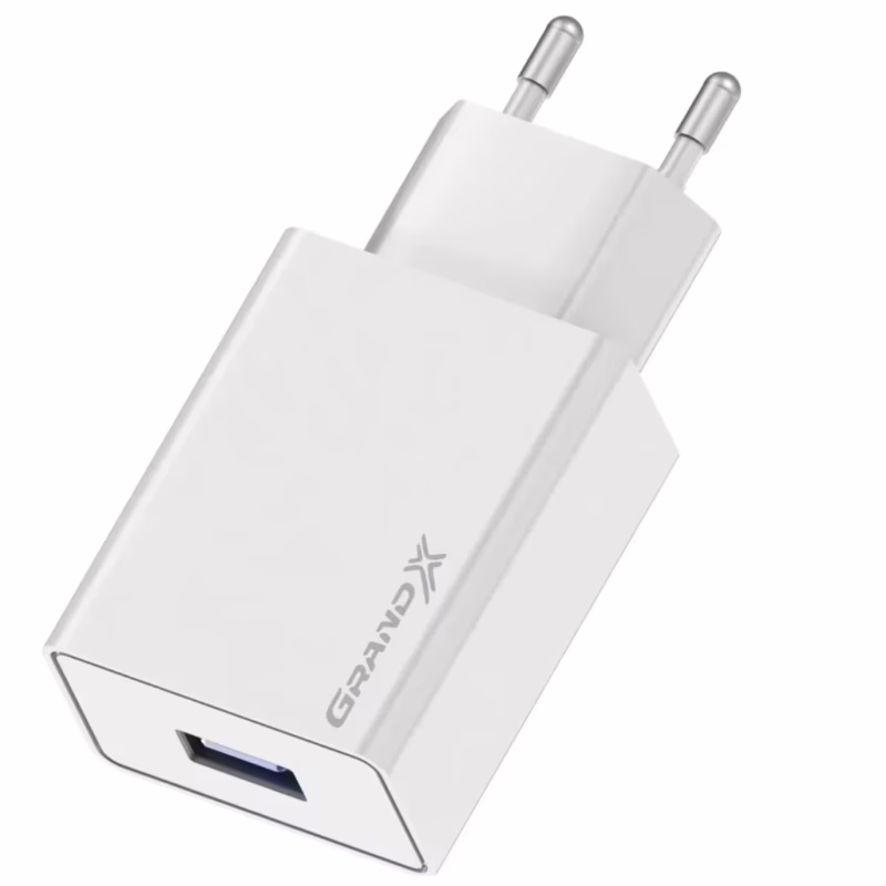 Зарядний пристрій Grand-X 5V 2.1A White (CH-03W)
