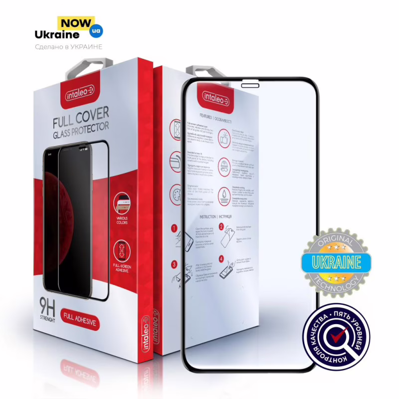 Стекло защитное Intaleo Full Glue Apple iPhone X/XS (1283126497490)