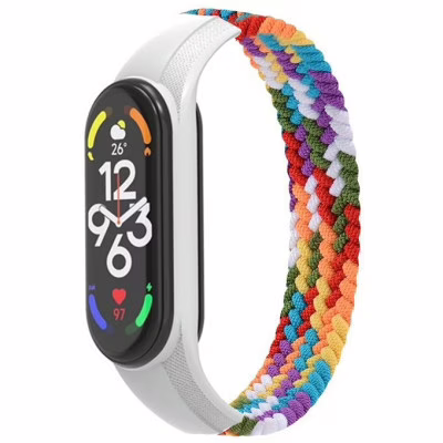 Ремешок для фитнес браслета Armorstandart Braided Solo Loop для Xiaomi Mi Band 7/6/5/4 Pride Edition size S (ARM64941)
