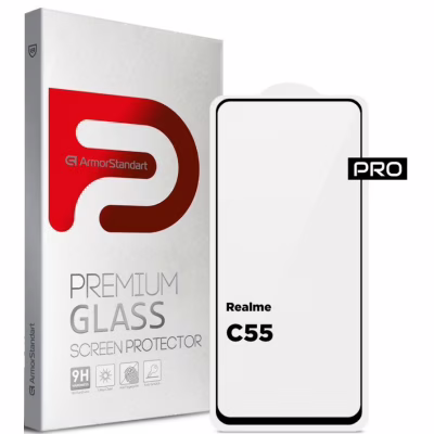 Скло захисне Armorstandart Pro Realme C55 Black (ARM67931)