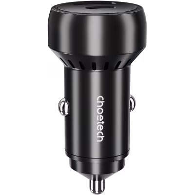 Зарядний пристрій Choetech USB-C+USB-A 60W QC3.0/PD/PPS black (TC0014-BK)