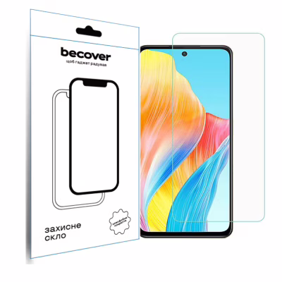 Скло захисне BeCover Oppo A98 5G 3D Crystal Clear Glass (709773)