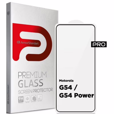 Стекло защитное Armorstandart Pro Motorola G54 / G54 Power Black (ARM71082)