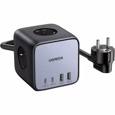 Зарядний пристрій Ugreen 4xUSB 65W DigiNest Cube (2хUSB-C+2xUSB-A) CD268 (60113)