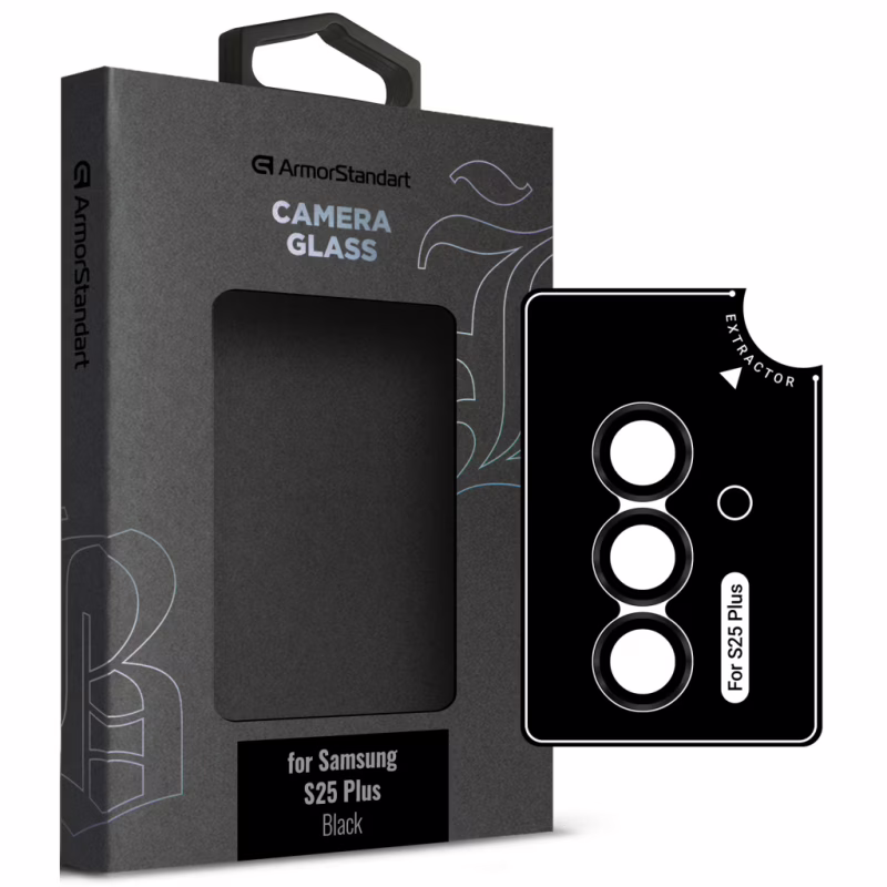 Стекло защитное Armorstandart Camera Supreme BI Samsung S25 Plus Black (ARM83220)