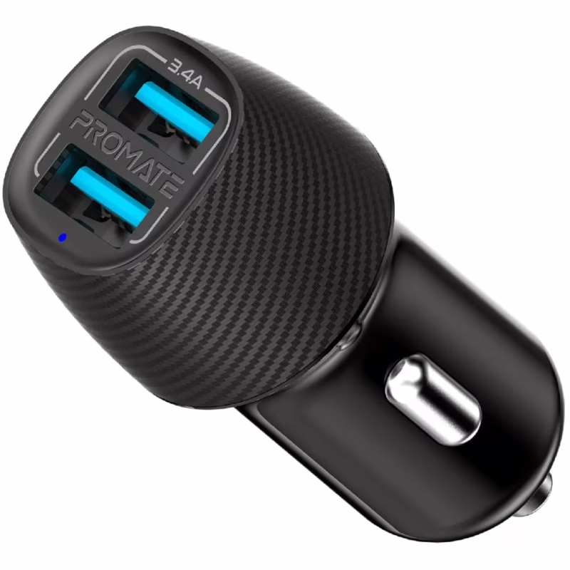 Зарядное устройство Promate 17W 2xUSB (voltrip-duo.black)