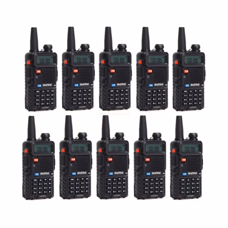 Портативна рація Baofeng UV-5R Black комплект 10 шт (2200000758972)