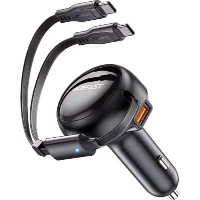 Зарядний пристрій Acefast 3xUSB 53W (2xUSB-C+USB-A) + cable USB-C 2in1 B13 (6974316282921)