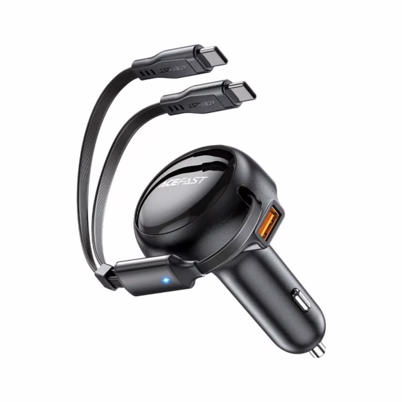 Зарядний пристрій Acefast 3xUSB 53W (2xUSB-C+USB-A) + cable USB-C 2in1 B13 (6974316282921)