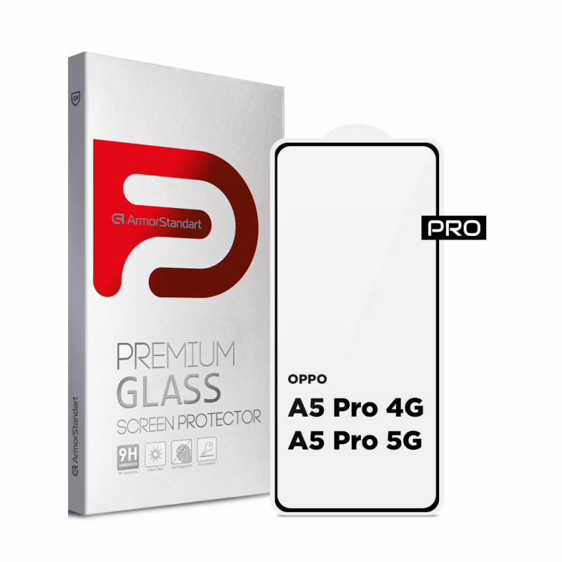 Стекло защитное Armorstandart Pro OPPO A5 Pro 4G / A5 Pro 5G Black (ARM85390)