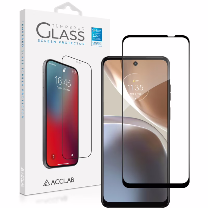 Скло захисне ACCLAB Full Glue MOTO G32 Black (1283126544309)