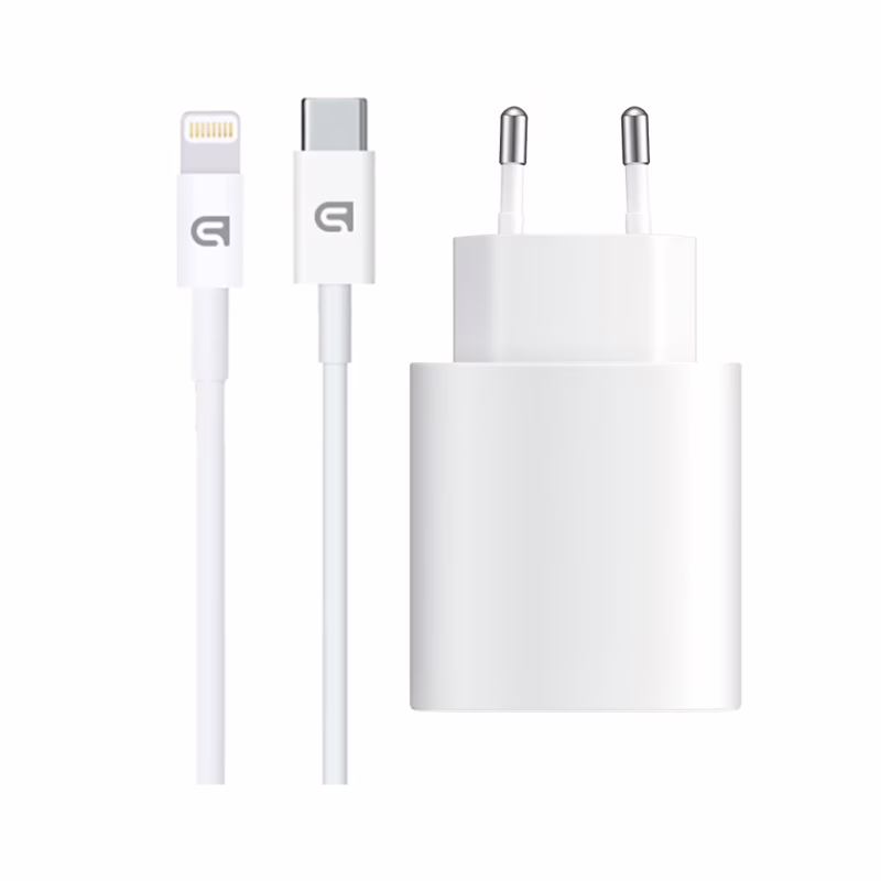 Зарядное устройство Armorstandart AMHJ83 20W USB-C White + cable USB-C to Lightning (ARM77724)