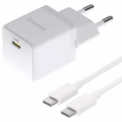 Зарядний пристрій Baseus Palm Fast Charger 1C 20W + Cable 1.0m Type-C 60W white (P10111602213-01)