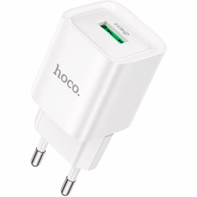 Зарядное устройство HOCO C145A Charm USB QC3.0 White (6942007630214)