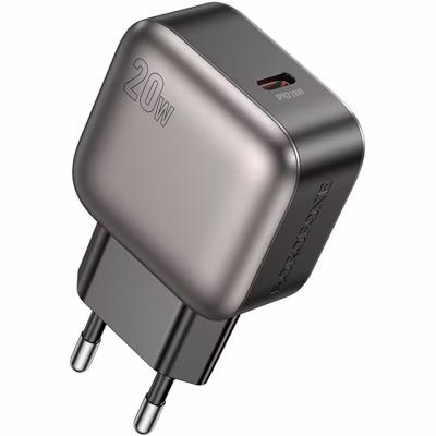 Зарядний пристрій BOROFONE BAS53A Absolute USB-C PD20W Black (6941991116179)