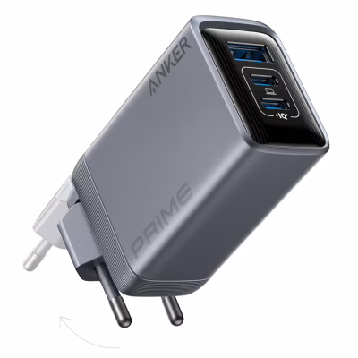 Зарядний пристрій Anker GaNPrime 100W 2xUSB-C PD + 1xUSB-A Foldable Silver (A2688341)