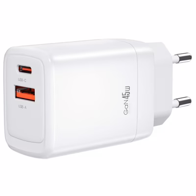 Зарядний пристрій XO CE16 67.5W USB-C PD45W + USB-A QC 22.5W White (CE16_White)
