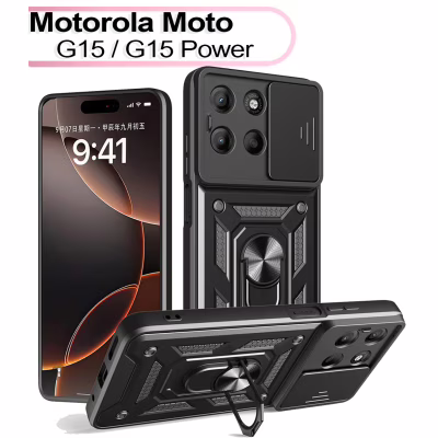 Чохол до мобільного телефона BeCover Military Motorola Moto G15 / G15 Power Black (713530)