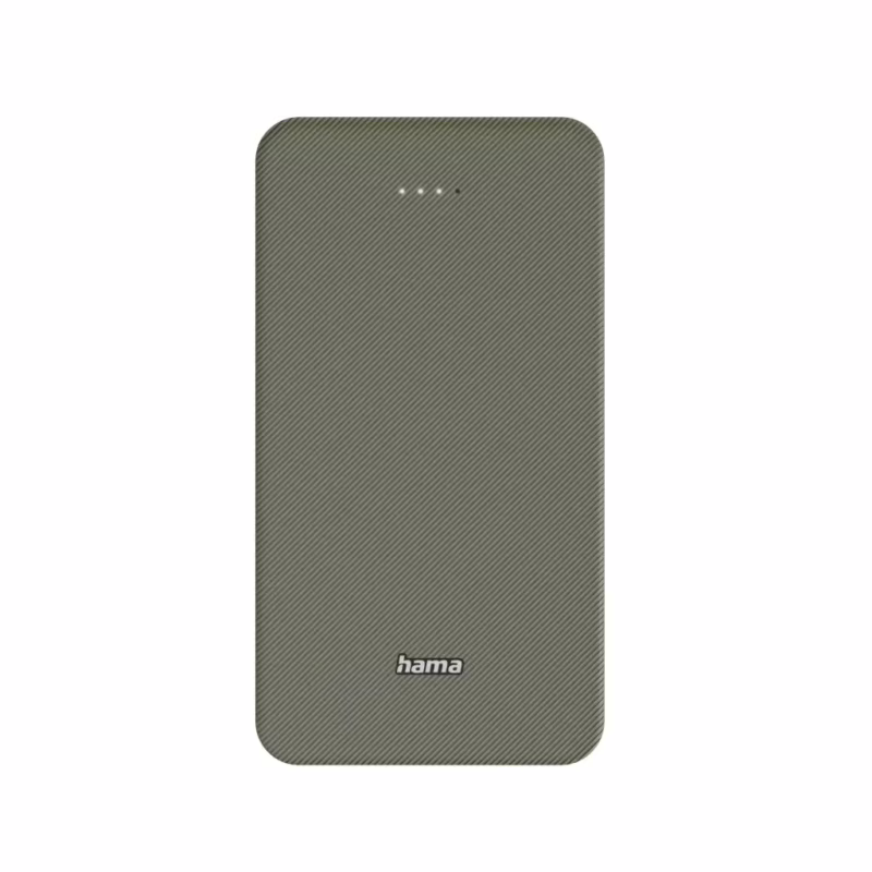 Батарея універсальна Hama 20000mAh, 15W/5V/3A, USB-C, USB-A, green (00201716)