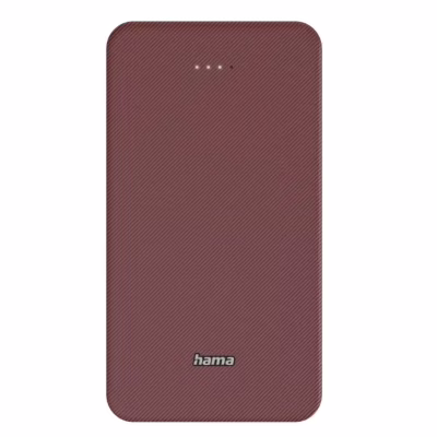 Батарея універсальна Hama 20000mAh, 15W/5V/3A, USB-C, USB-A, red (00201717)
