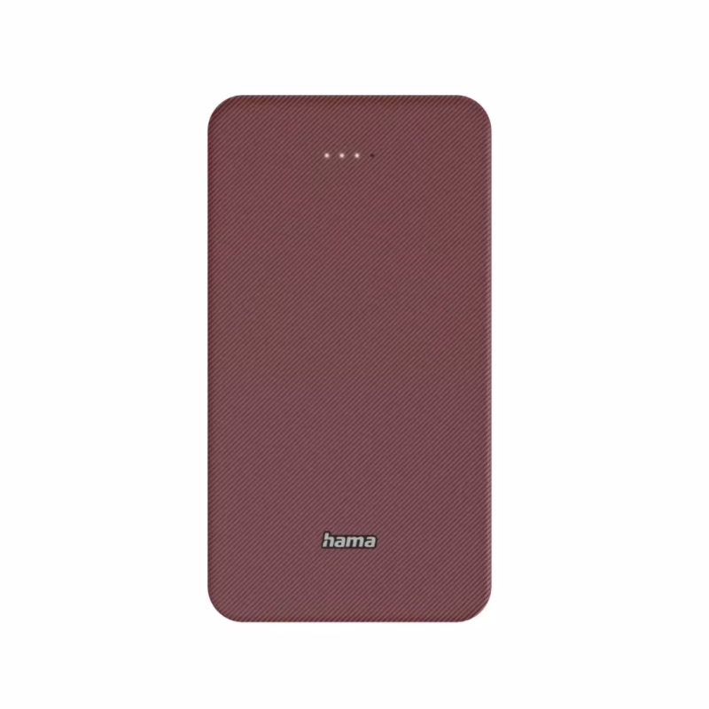 Батарея універсальна Hama 20000mAh, 15W/5V/3A, USB-C, USB-A, red (00201717)
